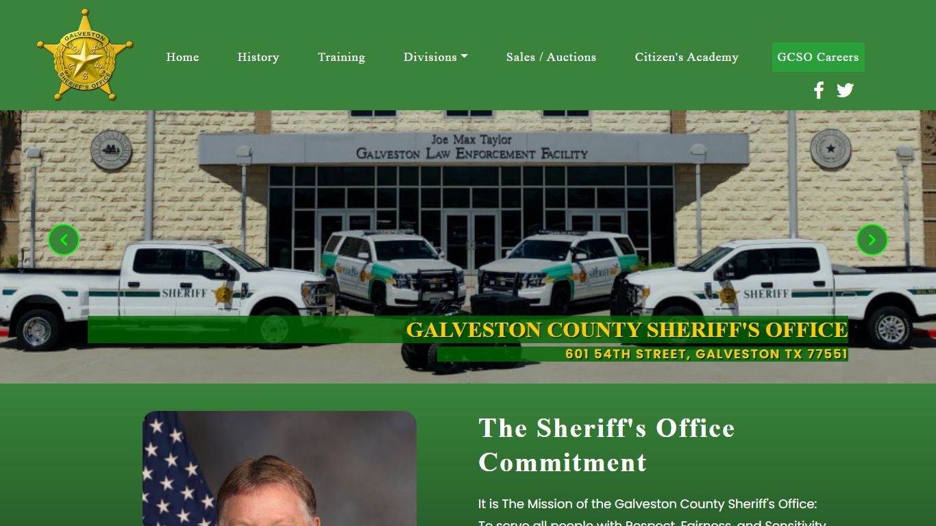 Galveston County, TX - The Sheriff's Office Commitment