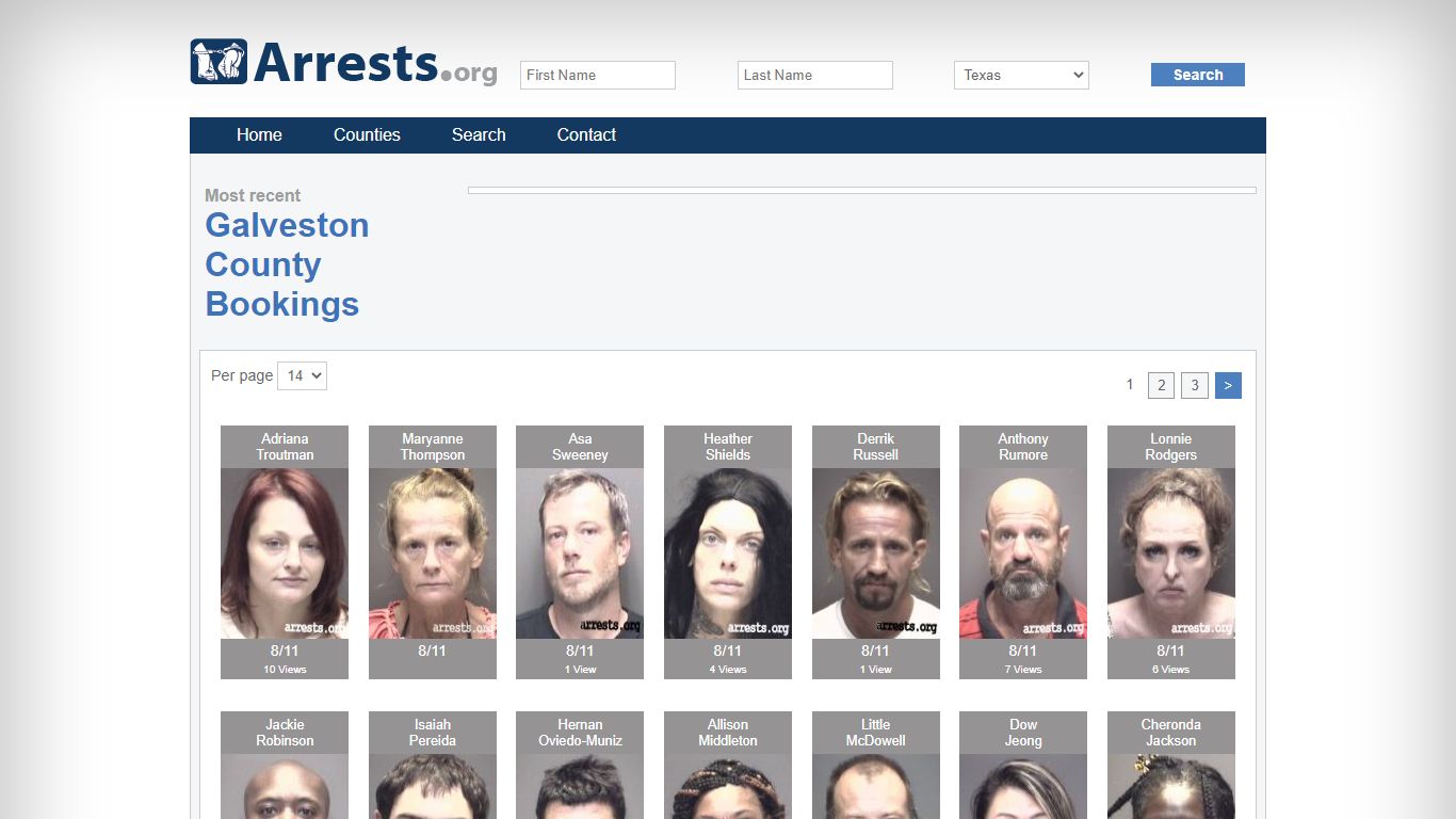 Galveston County Arrests and Inmate Search